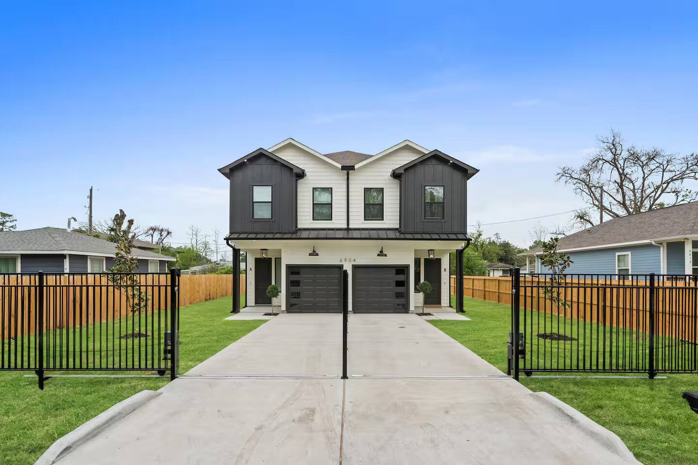 Entire duplex with a separate entrance for each home